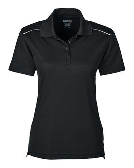 CORE® Ladies Radiant Performance Piqué Polo with Reflective Piping