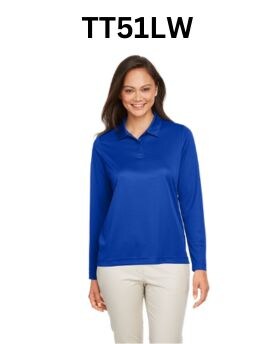 Team® Ladies Zone Performance Long Sleeve Polo