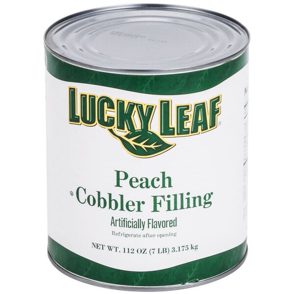 Lucky Leaf #10 Can Peach Cobbler Filling - 6/Case