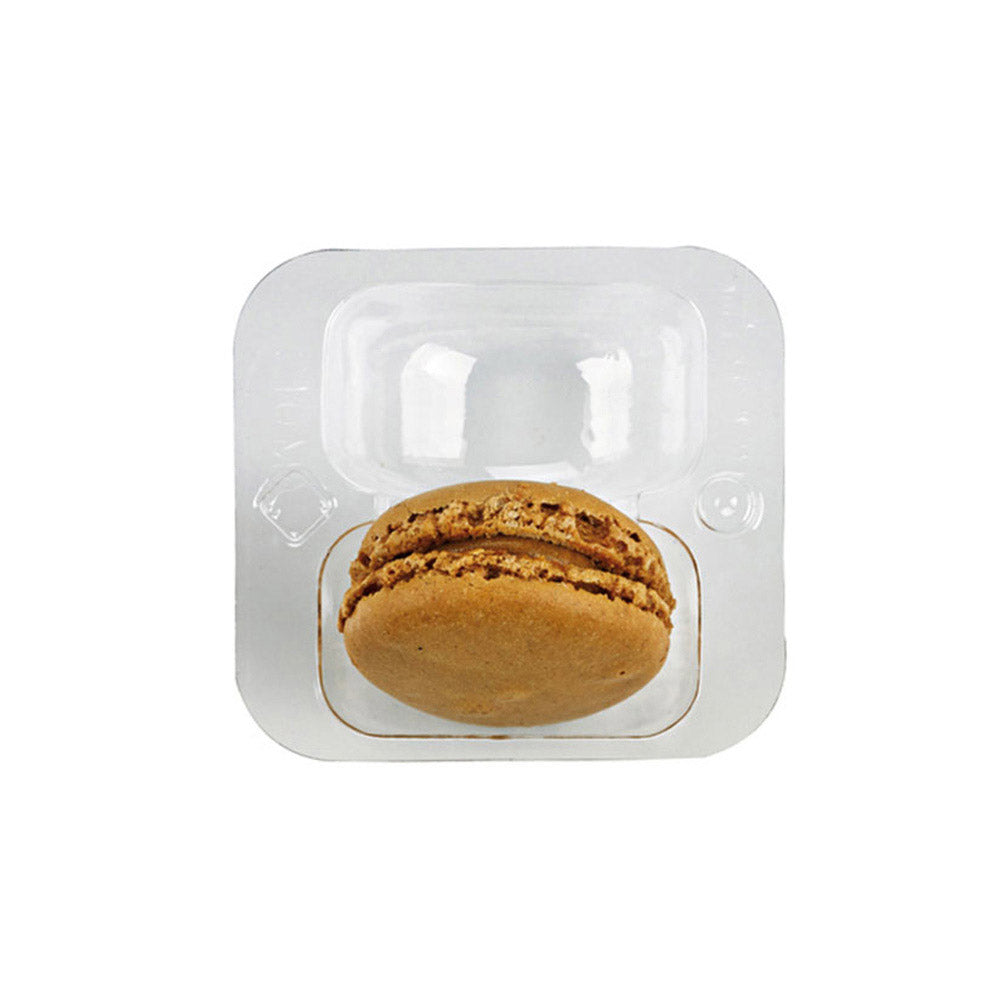Packnwood Insert for 2 Macarons with Clip Closure, 2.5" x 2.6" x 1" - Pack of 50
