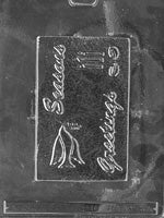 Seasons Greetings Card Chocolate Mold - LPC065