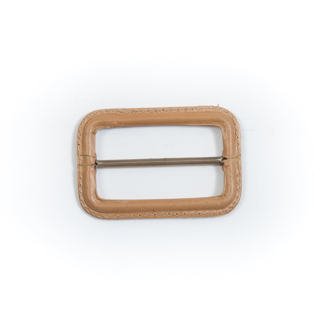 Natural Leather Buckle - 2.625" x 1.75"