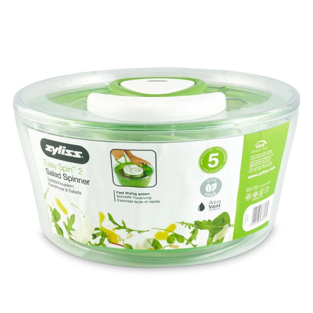 Zyliss Easy Spin 2 Aquavent Salad Spinner