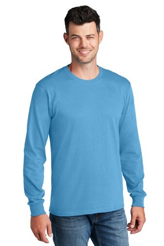 Port & Company® Crewneck Long Sleeve Core Cotton Tee