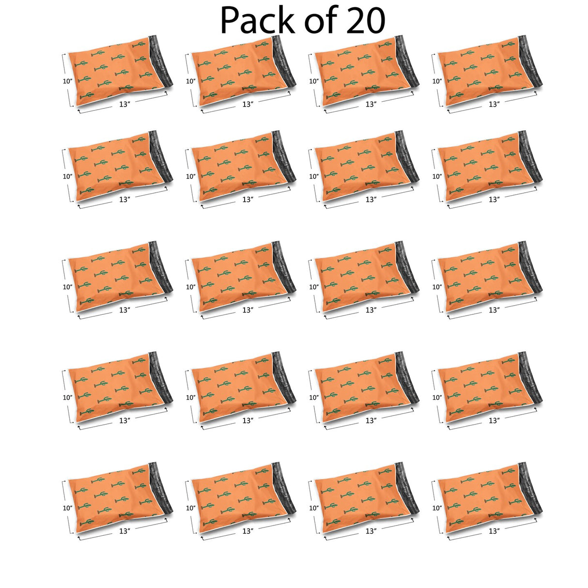 Design Poly Mailer Envelopes 10" x 13" Glossy Multi Pack & Design