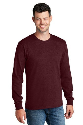 Port & Company® Crewneck Long Sleeve Core Cotton Tee