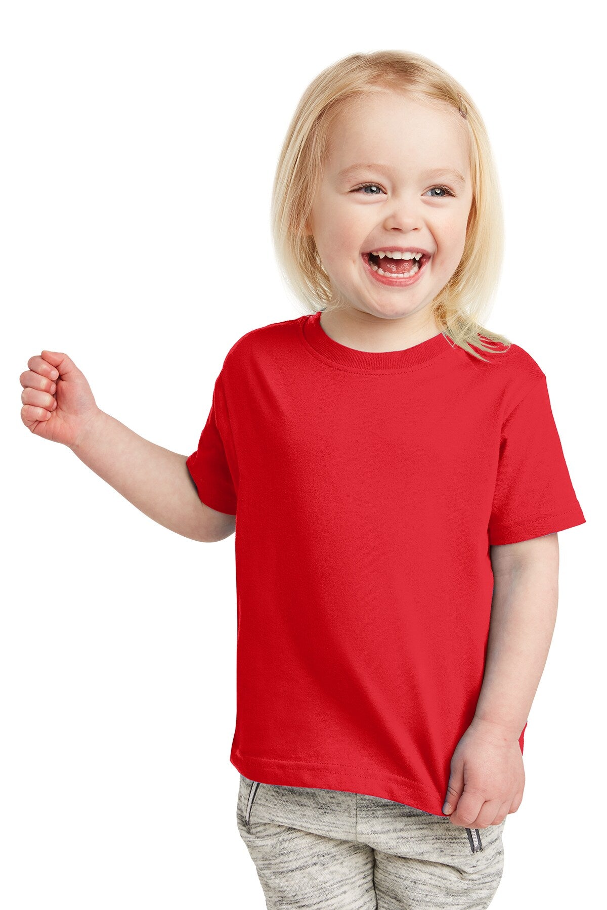RADYAN® Toddler Fine Jersey Crew Neck Short Sleeve Tee - 3321