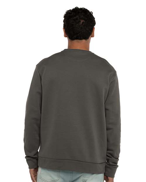 Next Level® Santa Barbara Pocket Crewneck Long Sleeve Sweatshirt