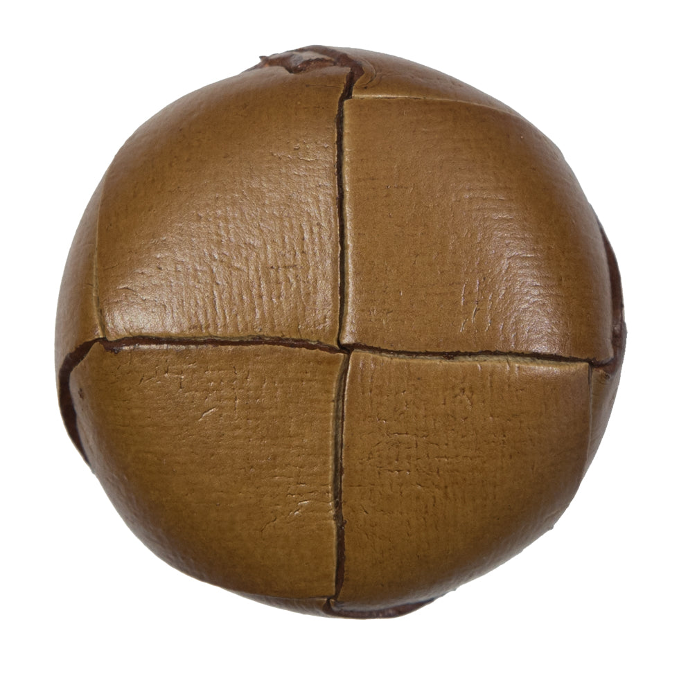 Natural Leather Shank Back Button - 54L/34mm