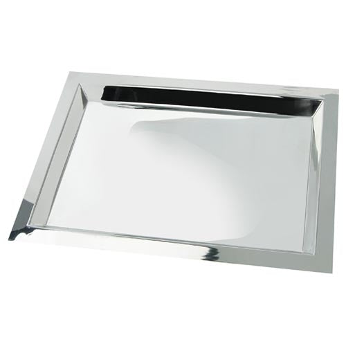 Eastern Tabletop Rectangular Brooklyn Tray - 15-1/2" x 9-1/2" Inside dim., Stainless Steel