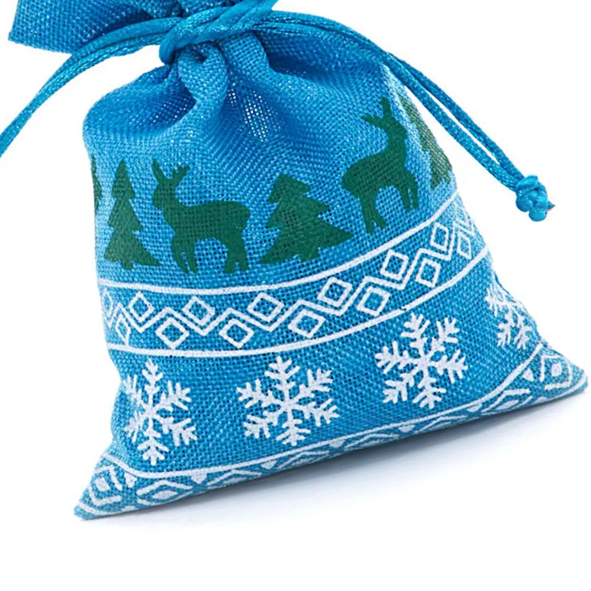 Elegant Faux Linen Bags 8” x 10” Christmas Gift Wrap