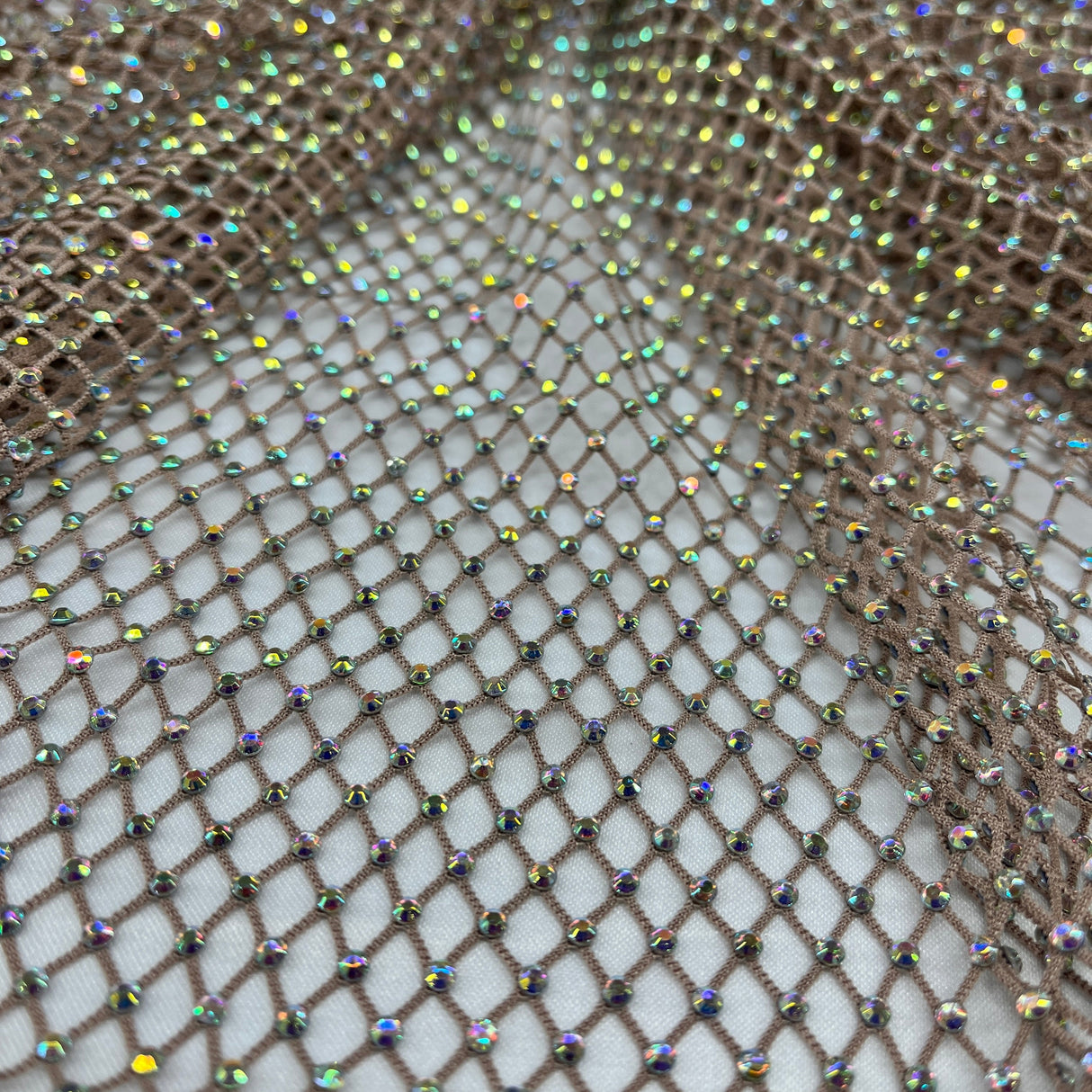 Diamond Fishnet 4-Way Stretch Fabric