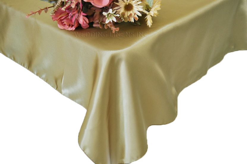 Rectangular Satin Tablecloth 54x108 Cappuccino