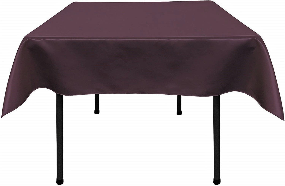Bridal Satin Polyester Fabric - Solid Color, 54" X 54" Square (1 Piece)