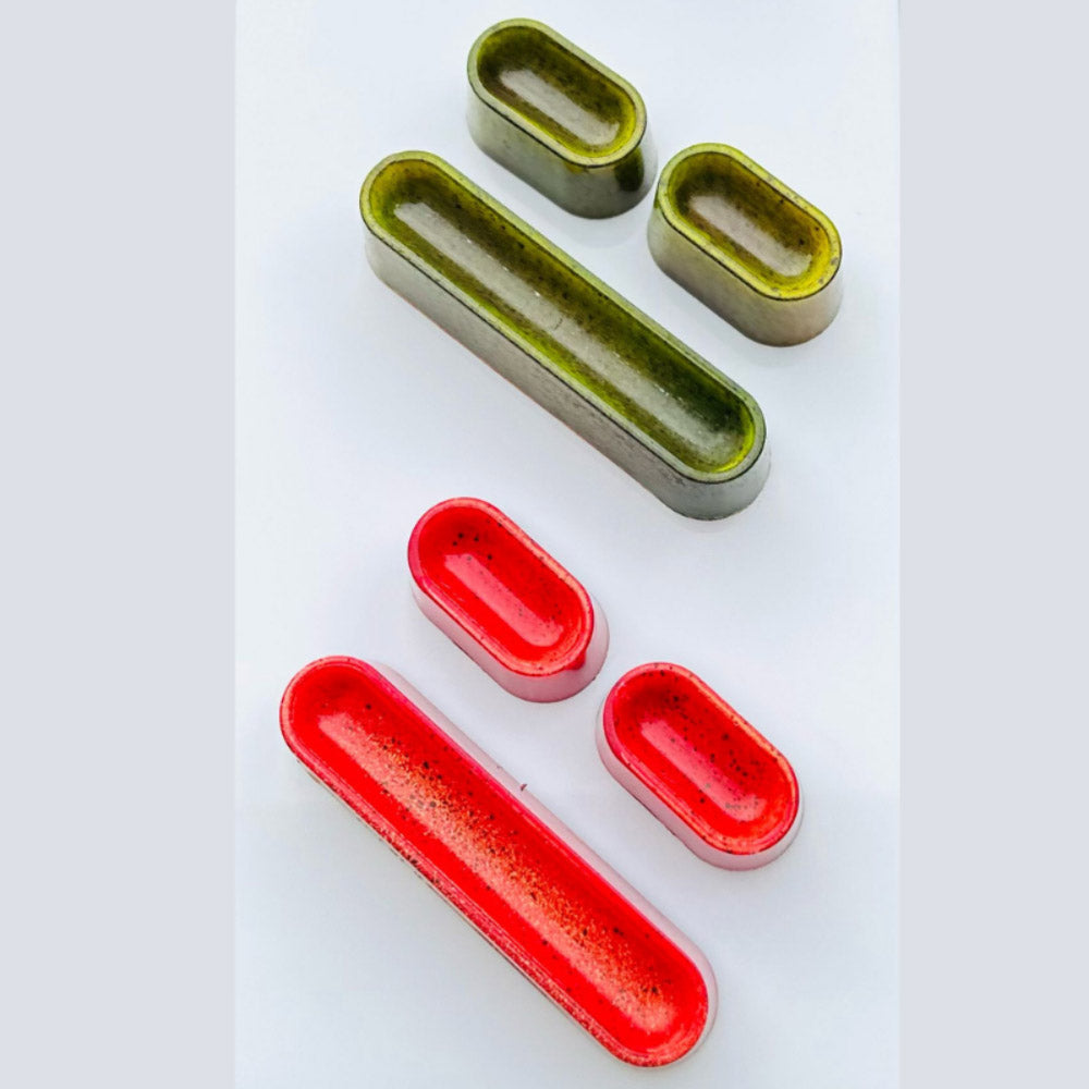 Greyas Polycarbonate Eclair Chocolate Mold, 8 Cavities