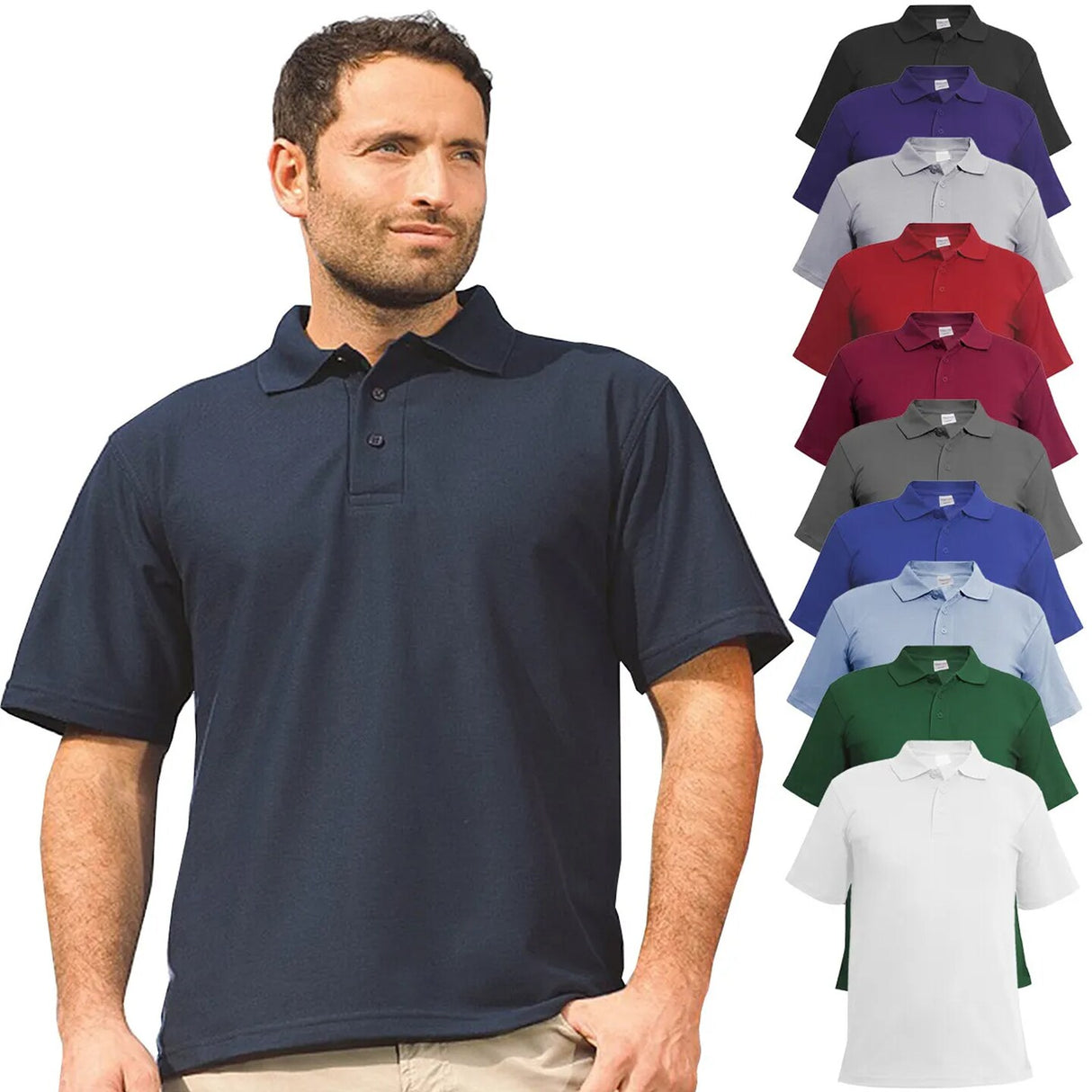 Gildan® Softstyle Short Sleeve Collared Pique Polo T-shirts