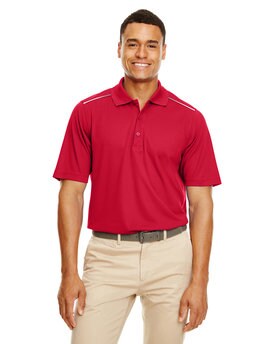 CORE® Men's Radiant Performance Piqué Polo with Reflective Piping