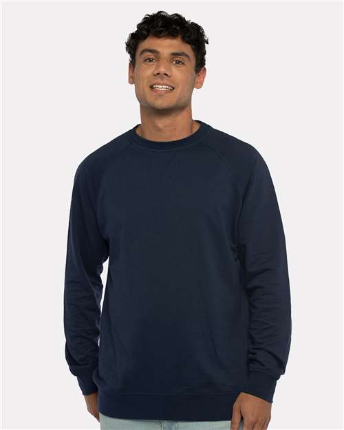 Next Level® Laguna Raglan Crewneck Long Sleeve Sweatshirt
