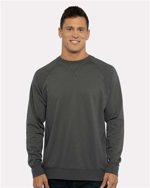 Next Level® Laguna Raglan Crewneck Long Sleeve Sweatshirt