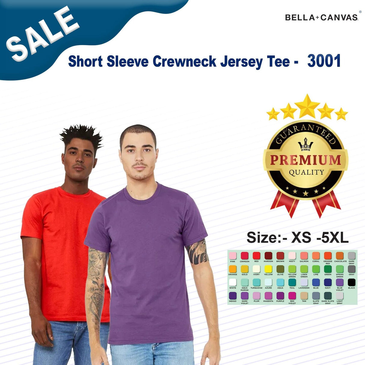 BELLA+CANVAS® Short Sleeve Crewneck Jersey Tee