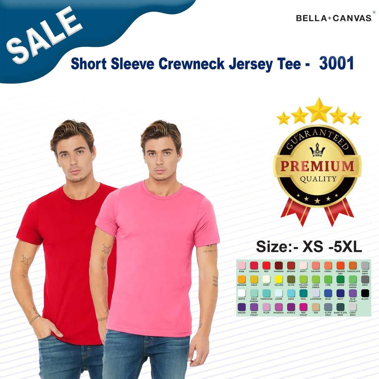 BELLA+CANVAS® Short Sleeve Crewneck Jersey Tee