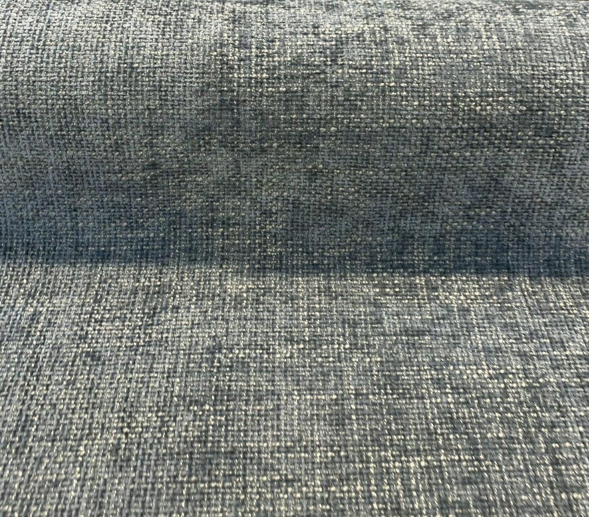 Soft Tweed Mont Clair Chenille Upholstery Fabric - Gray Battleship, 56" Width (By The Yard)