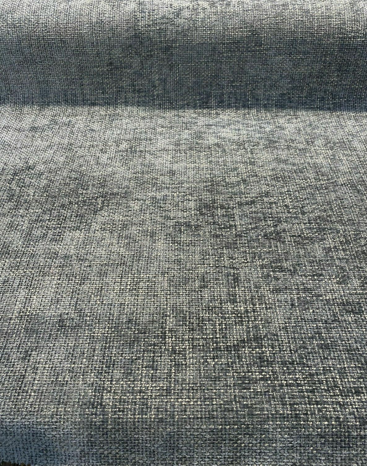 Soft Tweed Mont Clair Chenille Upholstery Fabric - Gray Battleship, 56" Width (By The Yard)