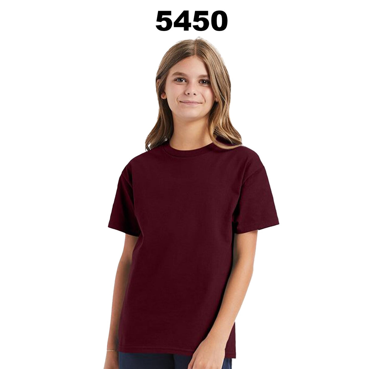 Hanes® Authentic Youth Short Sleeve Crew-Neck T-Shirt