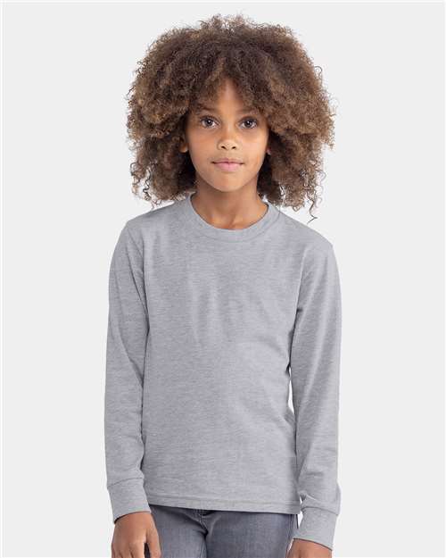 Hanes® Authentic Youth Crew Neck Long Sleeve T-Shirt