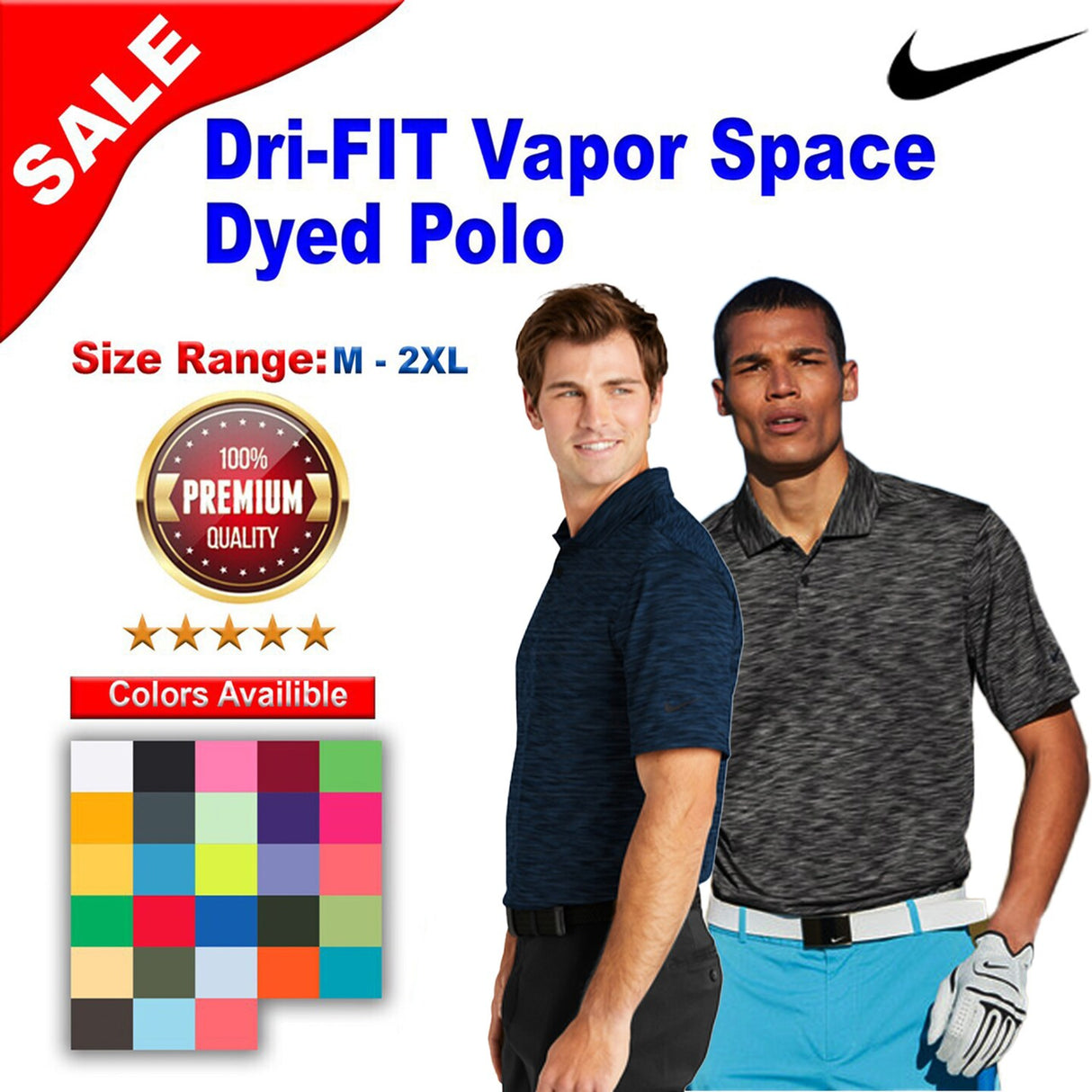 Nike® Dri-FIT Vapor Space Dyed Polo