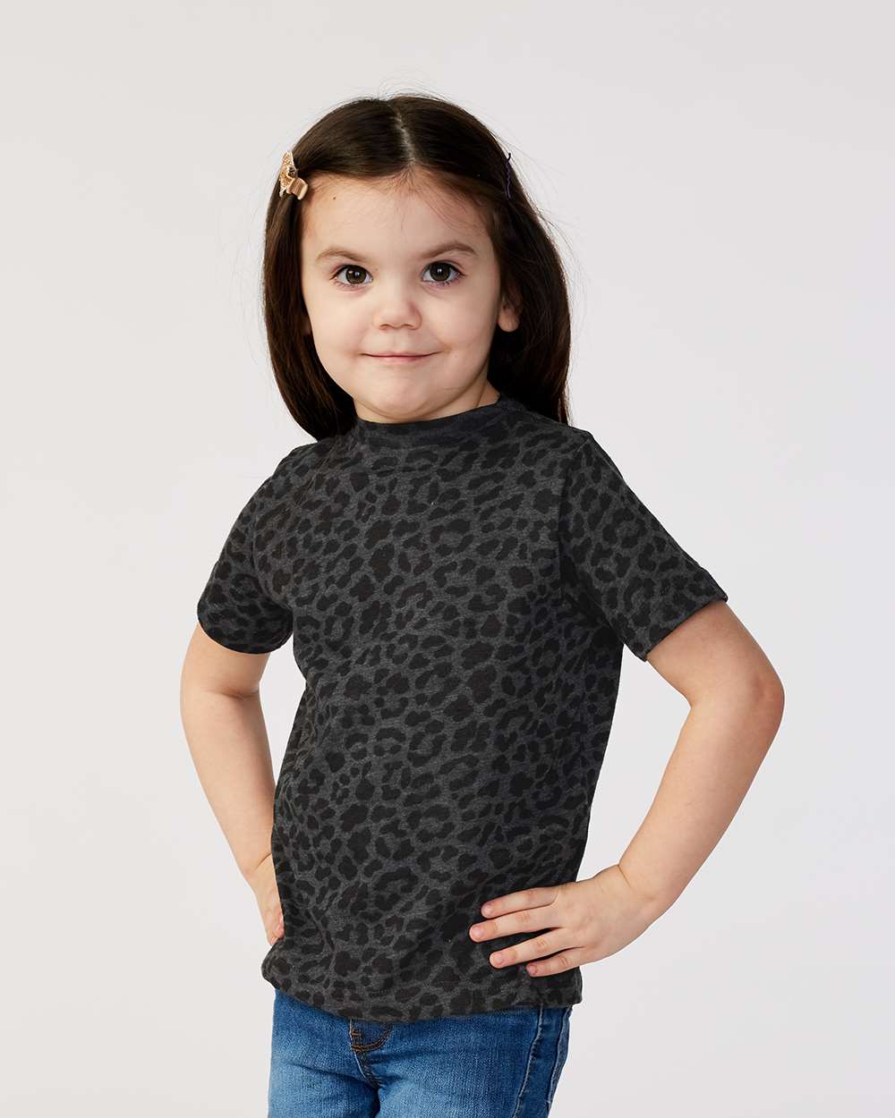RADYAN® Toddler Crewneck Short Sleeve Fine Jersey Tee