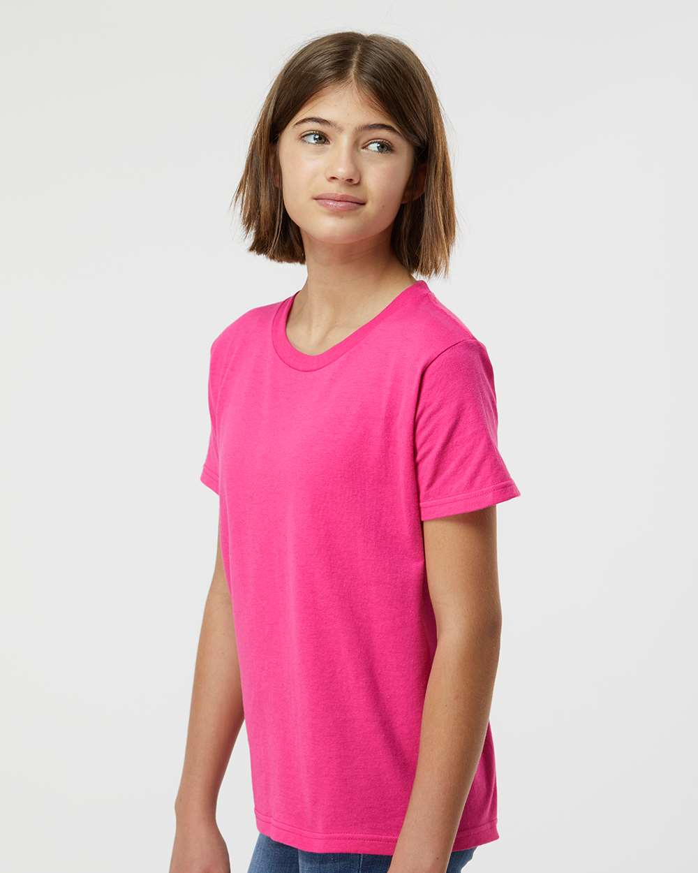 Tultex® Youth Fine Jersey Crew Neck Short Sleeve T-Shirt