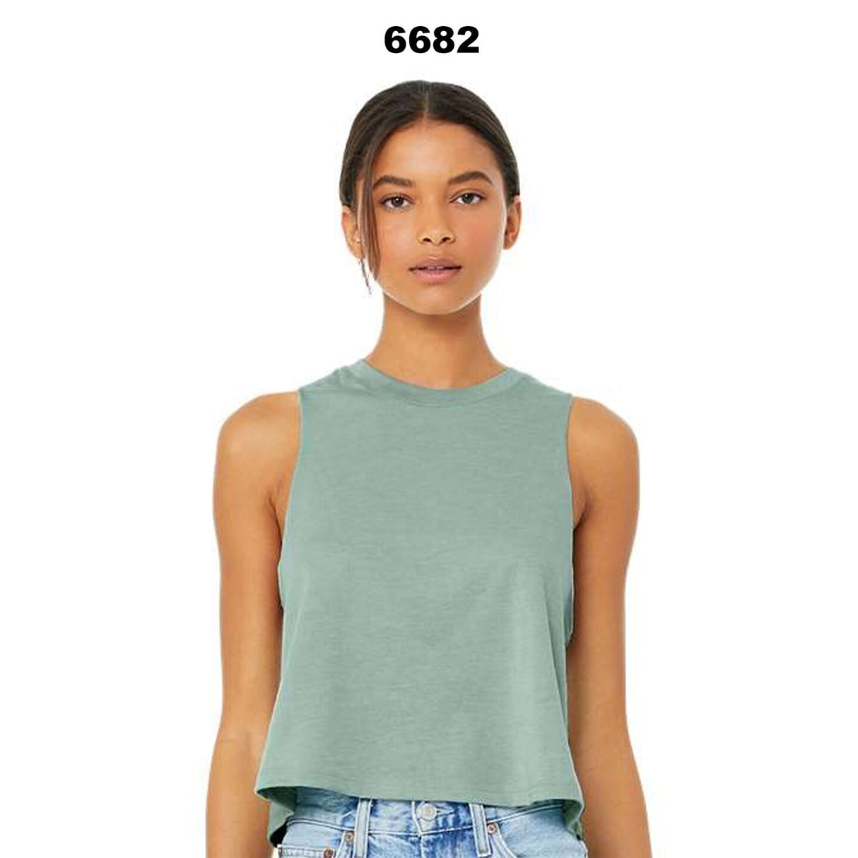 BELLA + CANVAS® Women's Racerback Crop Tank - 6682