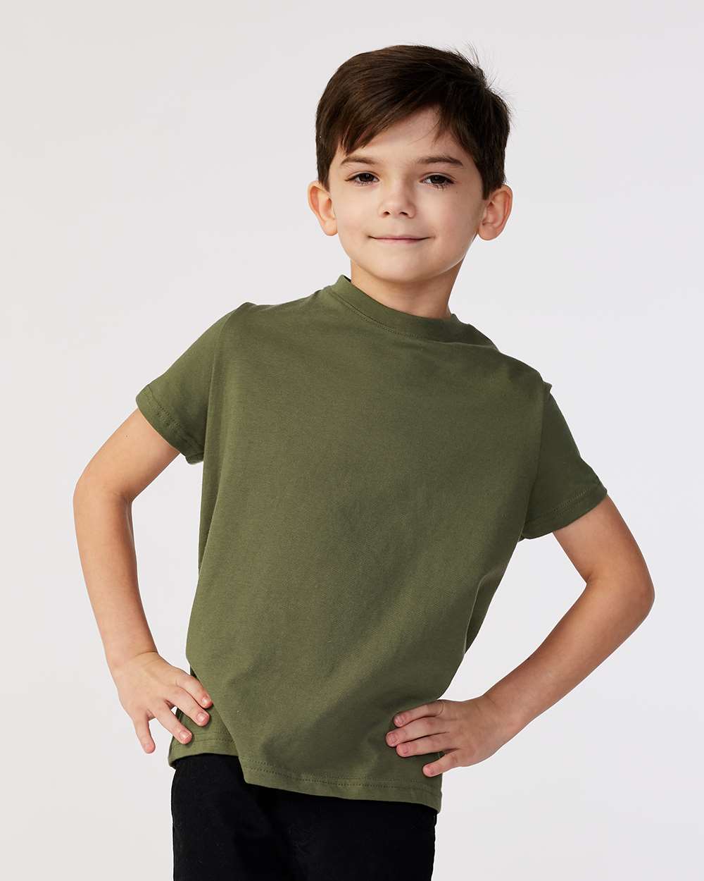 RADYAN® Toddler Short Sleeve Crewneck Fine Jersey Tee