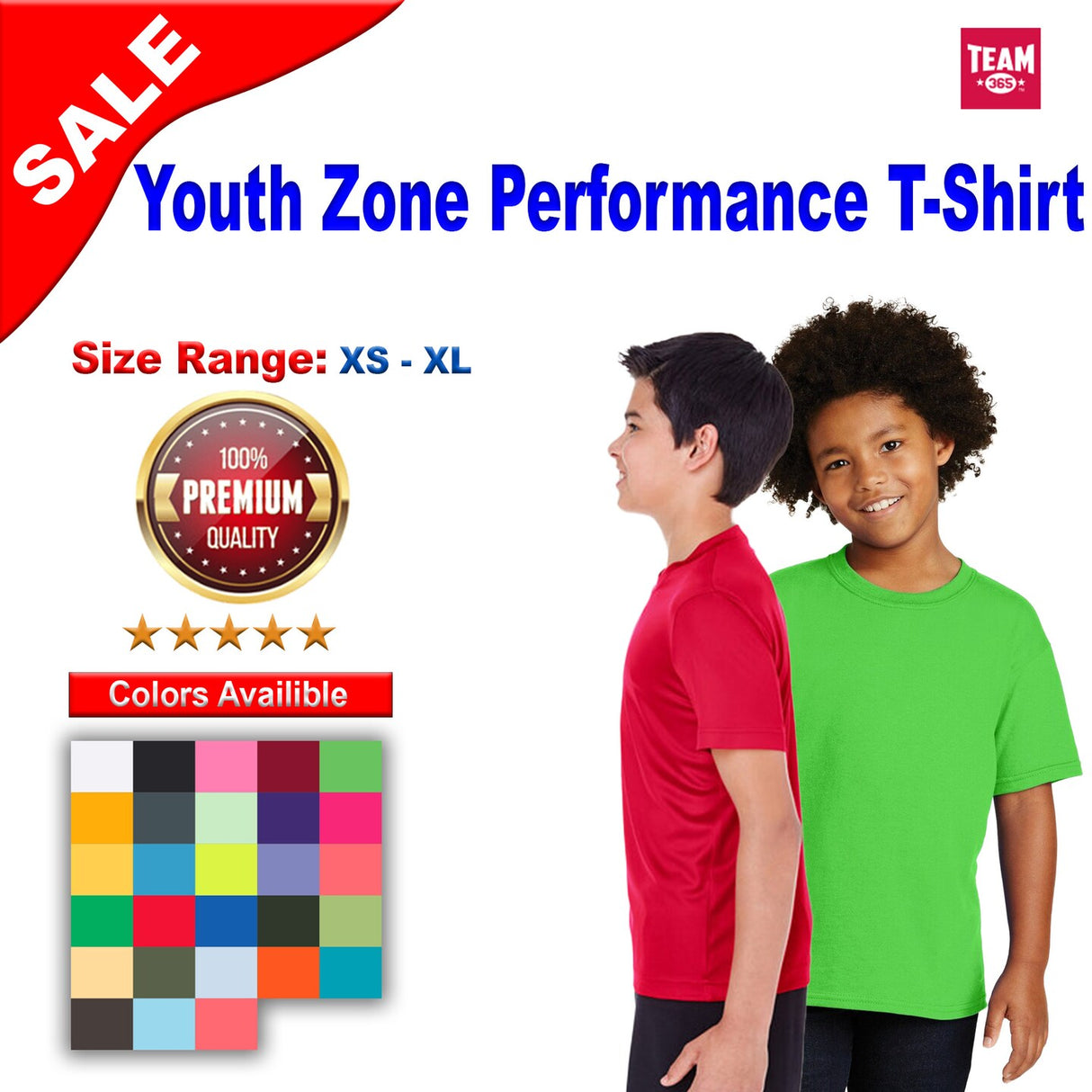 Team 365® Youth Zone Performance T-Shirt