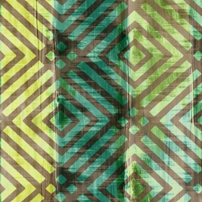 Printed Spandex Ethnic Dye Stripe Fabric