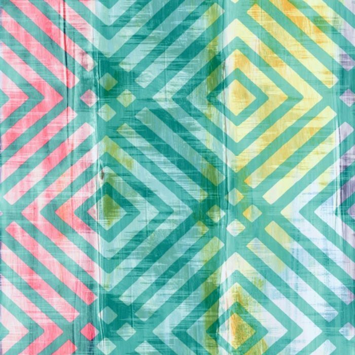 Printed Spandex Ethnic Dye Stripe Fabric