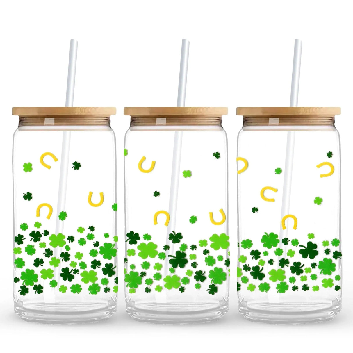 UV DTF Wrap - Falling Shamrocks (9.7" x4.3")