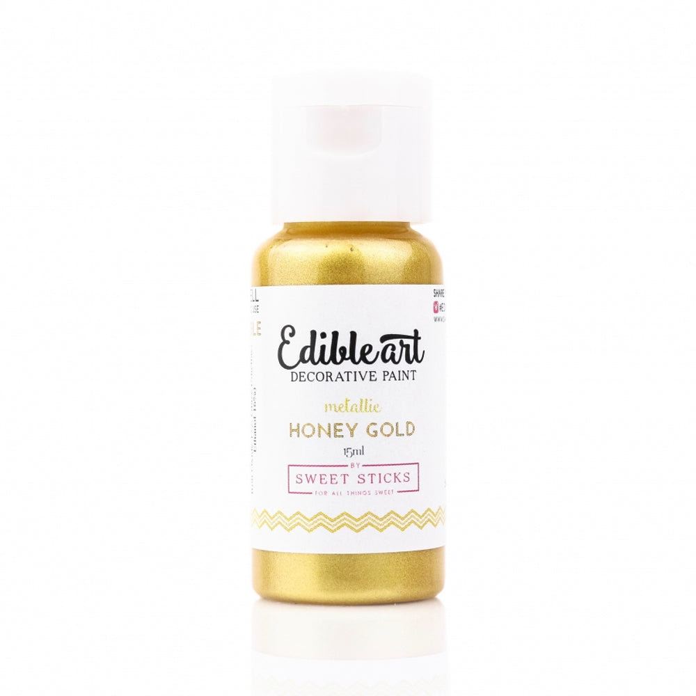Edible Art Honey Gold Metallic Food Paint, 15ml