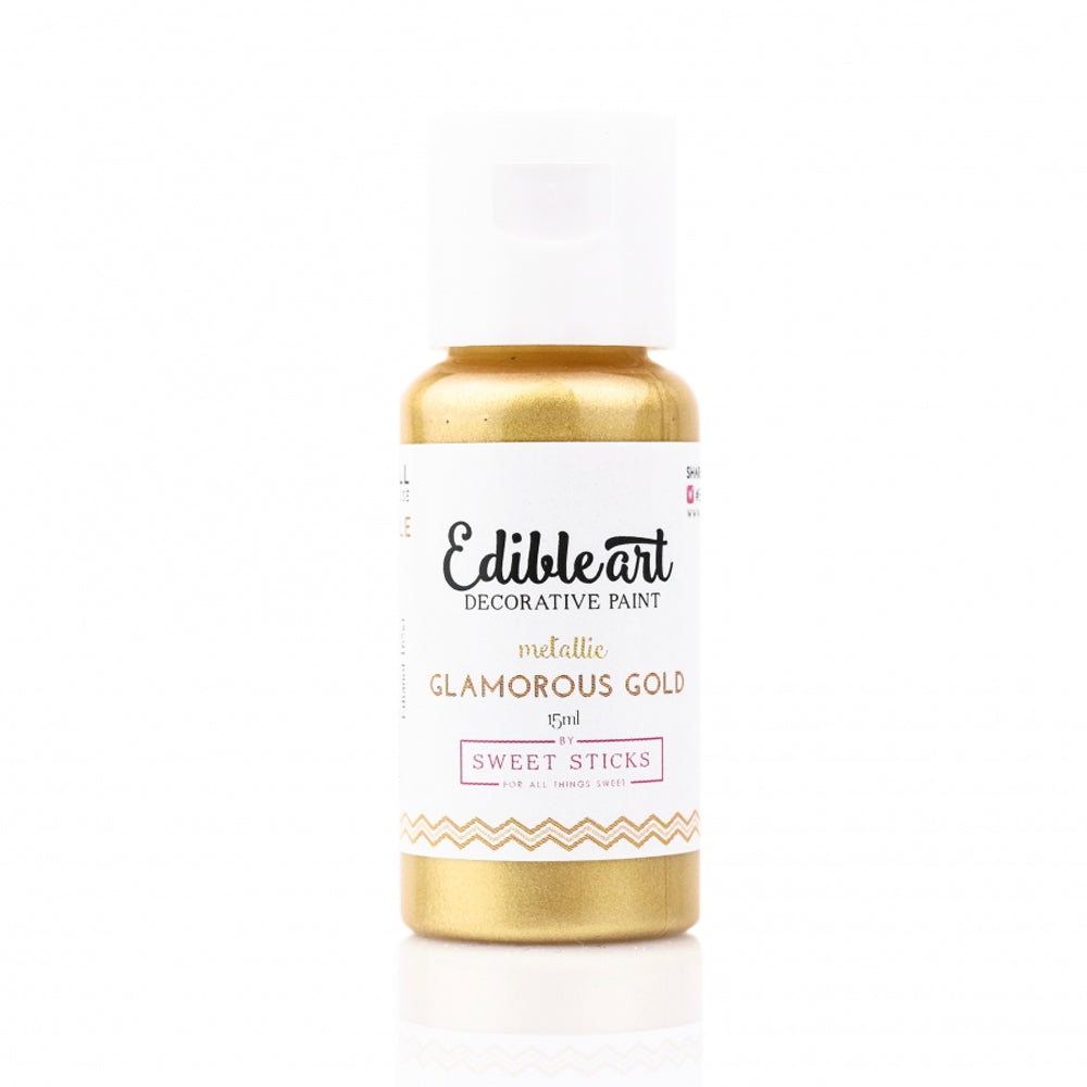Edible Art Glamorous Gold Metallic Food Paint, 15ml