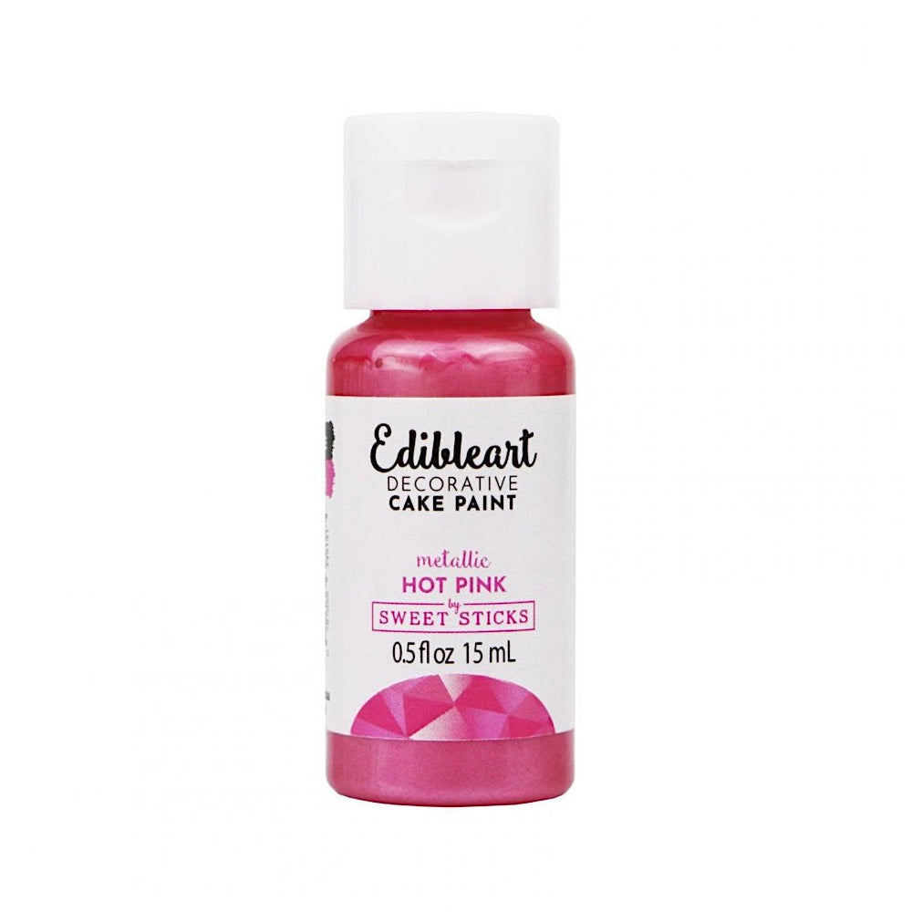 Edible Art Hot Pink Metallic Food Paint, 15ml