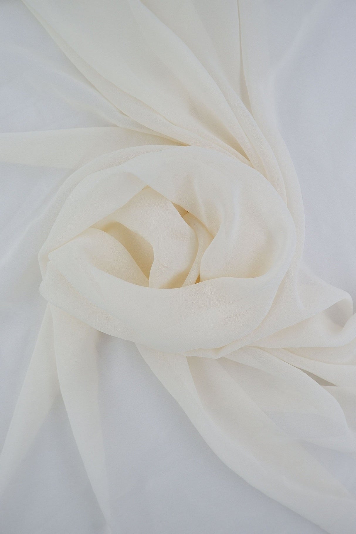 Silky Georgette Solid Woven Fabric