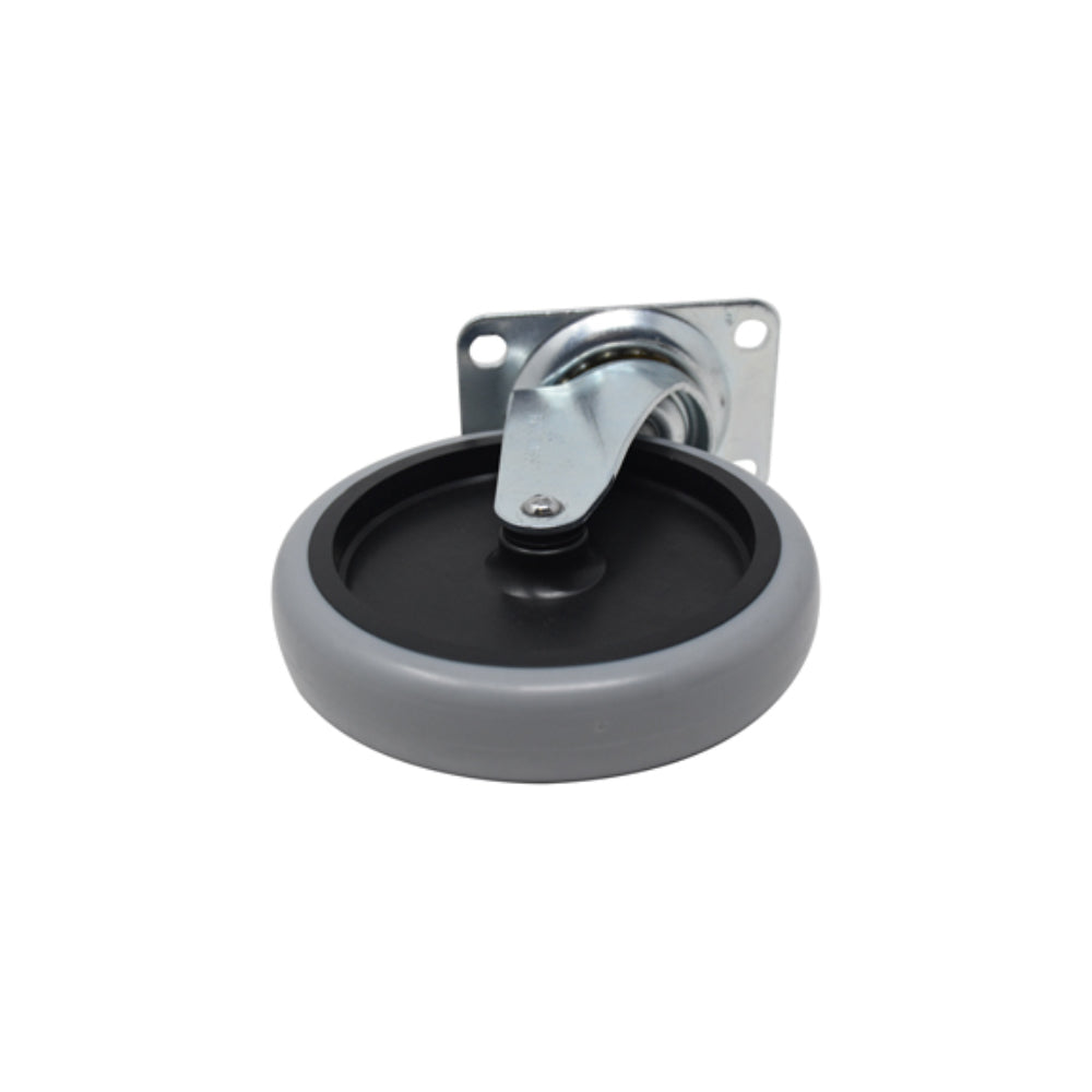 Replacement Swivel Plate Caster for Rubbermaid, 5"