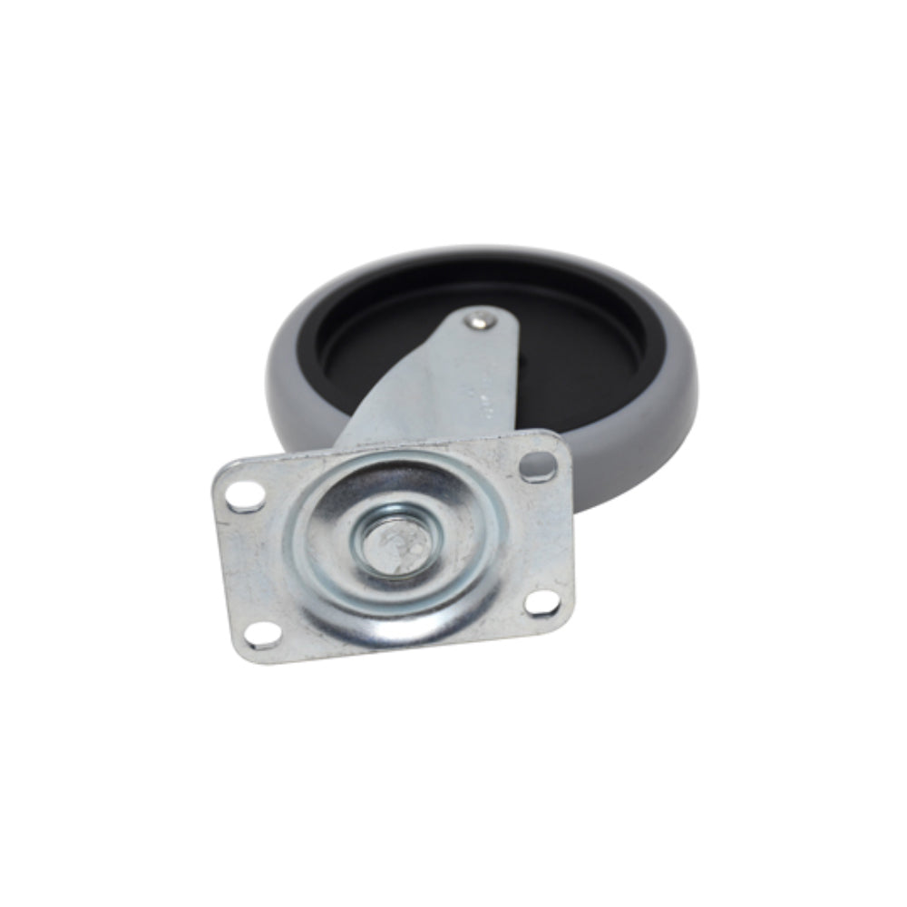 Replacement Swivel Plate Caster for Rubbermaid, 5"