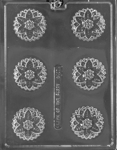 Poinsettia Sandwich Cookie Chocolate Mold