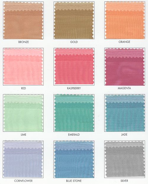 Iridescent Organza Polyester Fabric - Bluestone, 60" Width (1 Yard)