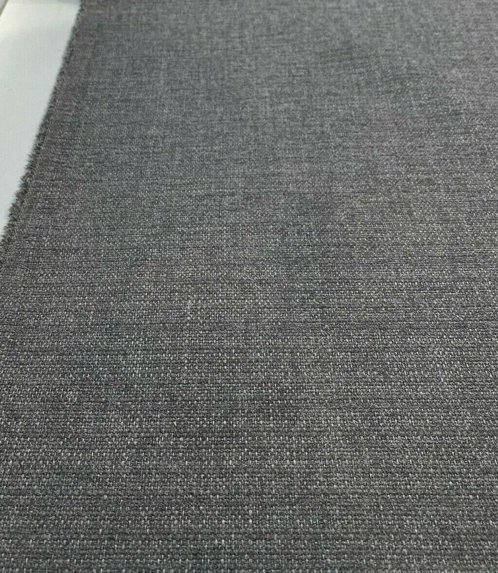 Zenith Charcoal Gray Belgian Upholstery Drapery Fabric - Charcoal Gray, 59" Width (1 Yard)