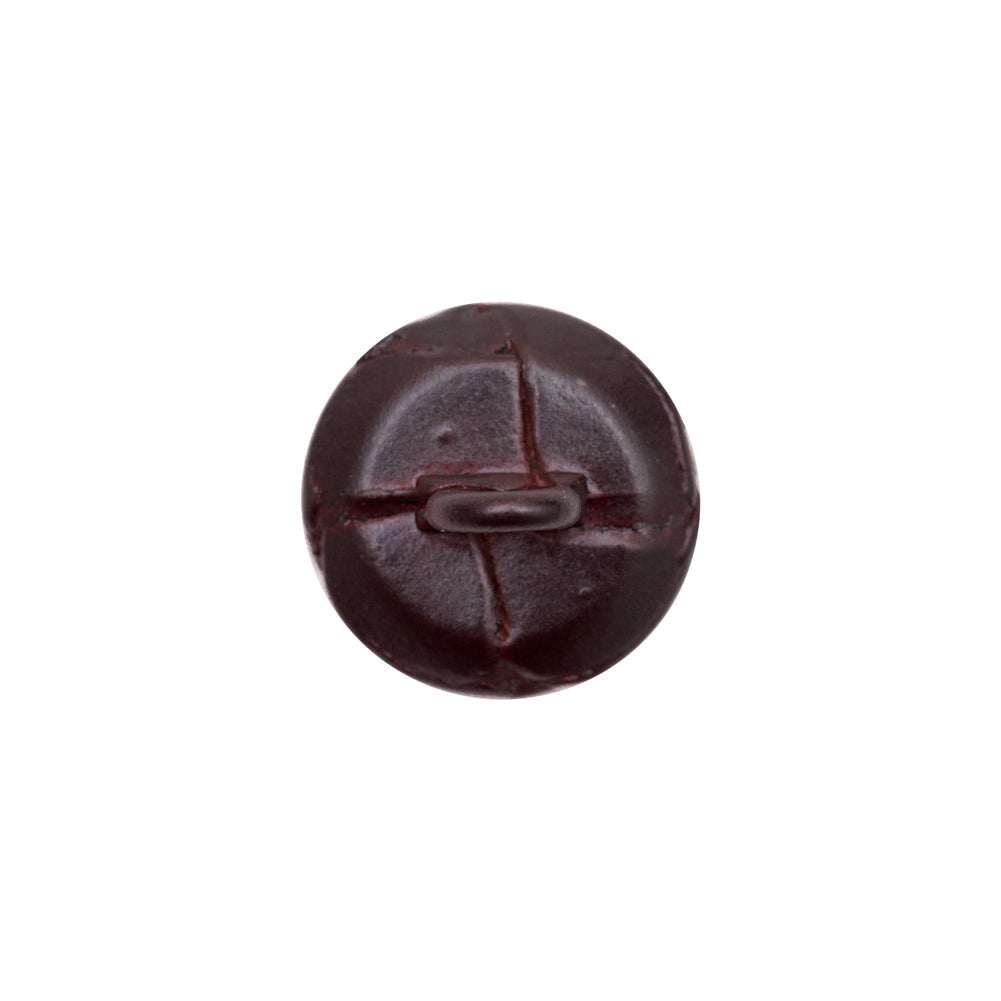 Antique Leather Shank Back Button - 24L/15mm