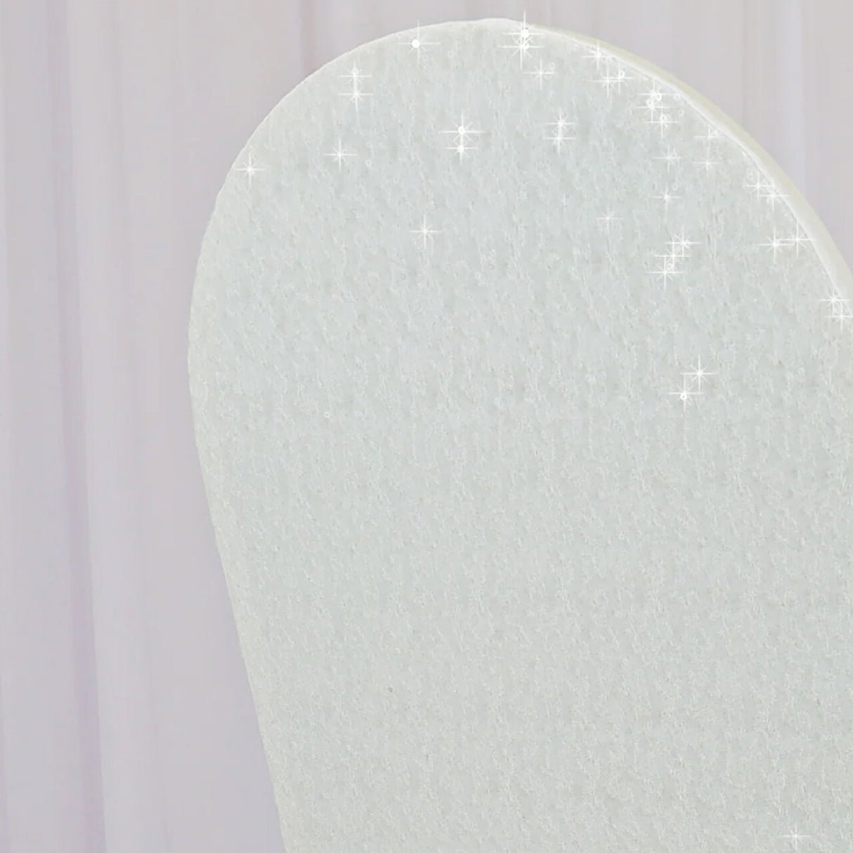 1 Piece Ivory Sequin Spandex Chair Cover Stretch Fit for Banquet Seating