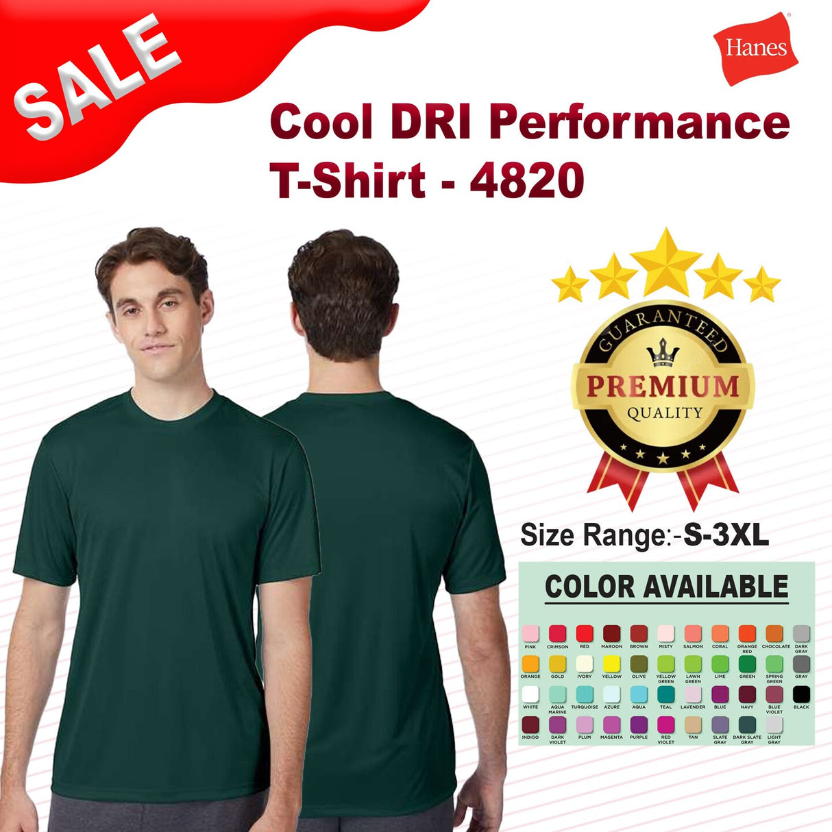 Hanes® Performance Short Sleeve Crewneck T-Shirt